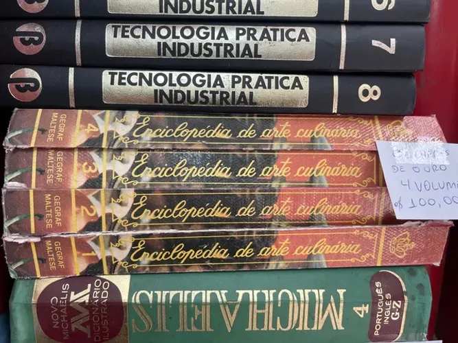Enciclopédia de arte culinária livro com 4 volumes 