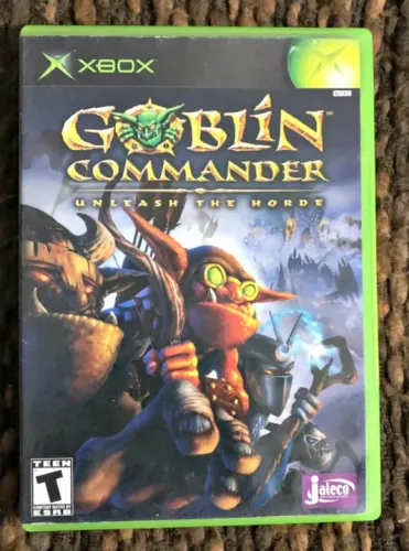 GOBLIN COMMNADER UNLEASH DE HORDE ORIGINAL XBOX COMPLETO COM MANUAL ACEITO OLX PAY