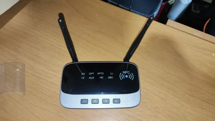 Transmissor e Receptor bluetooth, NFC várias conexões de áudio, para 2 fones (novo)