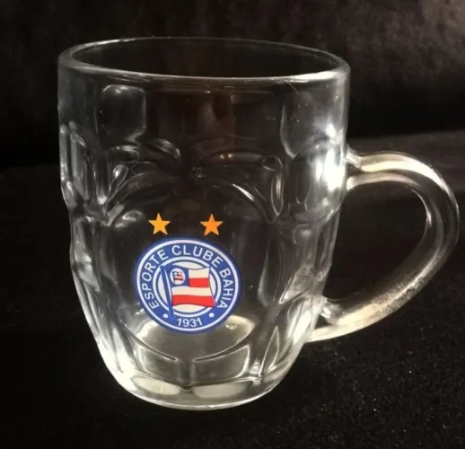 Caneca Vidro Oficial Ec Bahia