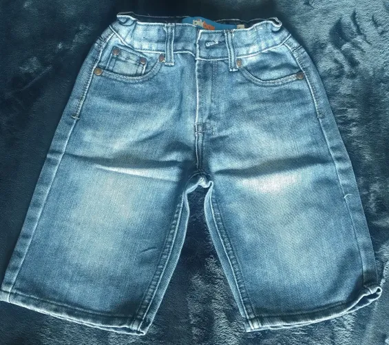 Bermuda jeans infantil tamanho 6
