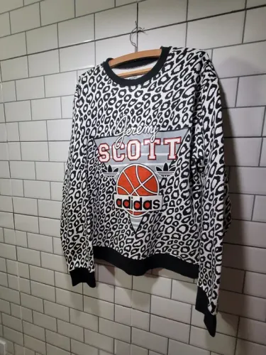 Blusa Moletom Adidas Jeremy Scott animal print - tamanho g