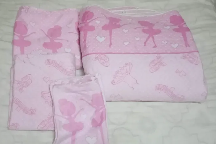 Jogo de Cama Solteiro Bailarina Rosa