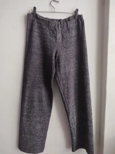 Calça flanela Tam médio cintura alta 