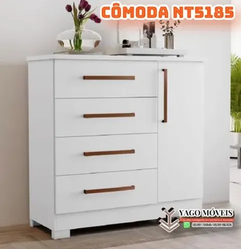 Cômoda 5185 com sapateira em Mega Promoção entrega Grátis
