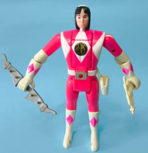 Boneco Power Rangers Pink Ranger antigo  21.5 CM