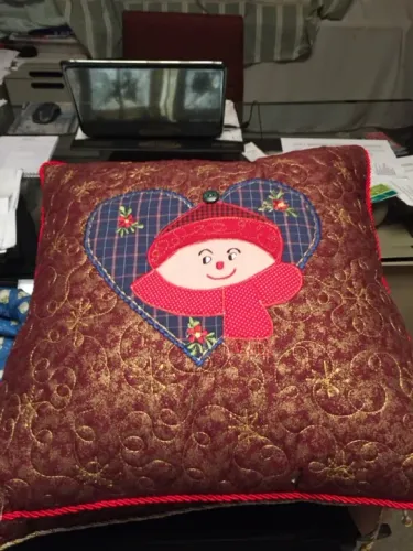 Almofadas de Natal em patchwork 
