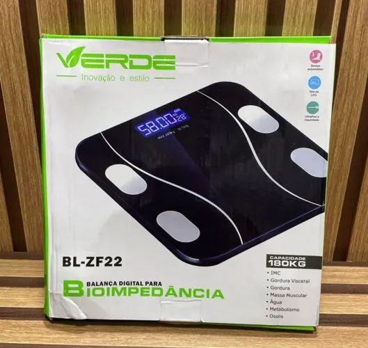 Balança Digital de Bioimpedância Verde BL-ZF22