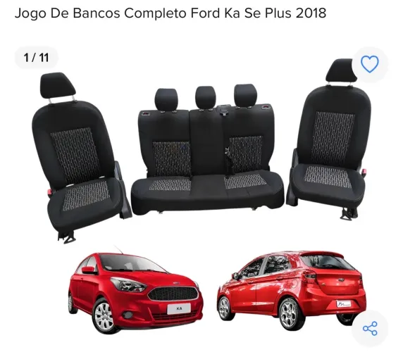Jogo de Bancos Ford Ka Se Plus 2018