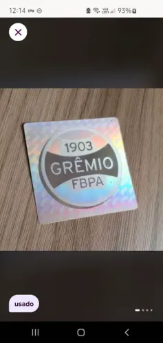 Adesivo holográfico grêmio