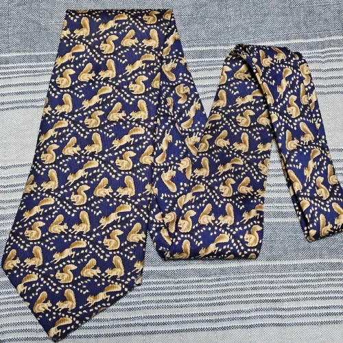 Gravata Hermès- Azul