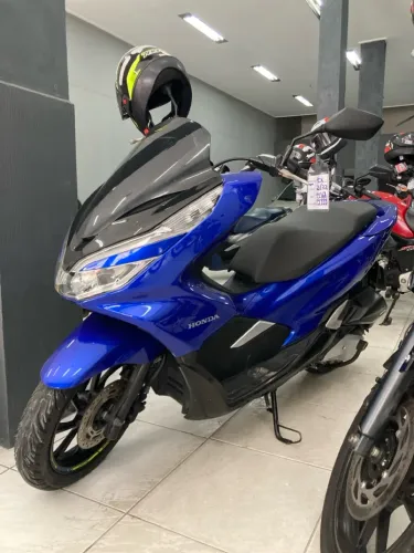 PCX 2022 azul, baixo KM, procedência! ES MOTORS