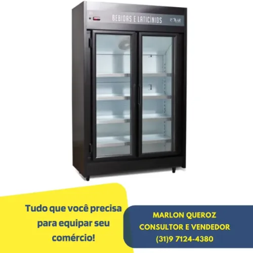 Refrigerador Auto Serviço 2 Portas Polar Preto