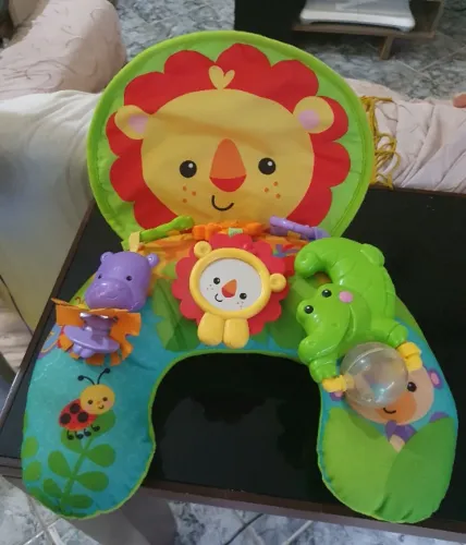 Almofada De Apoio Para Bebê Fisher Price Leãozinho Divertido
