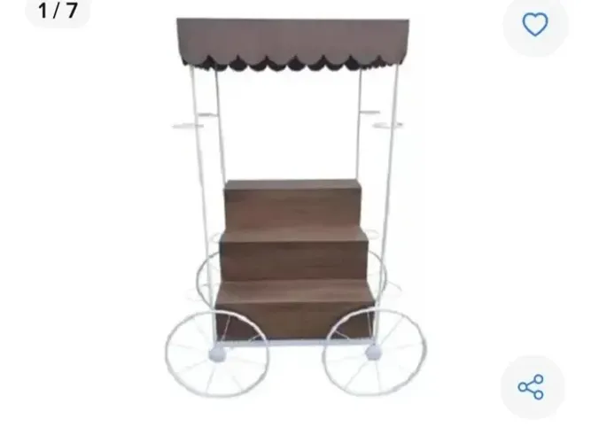 CARRINHO EXPOSITOR COM RODAS