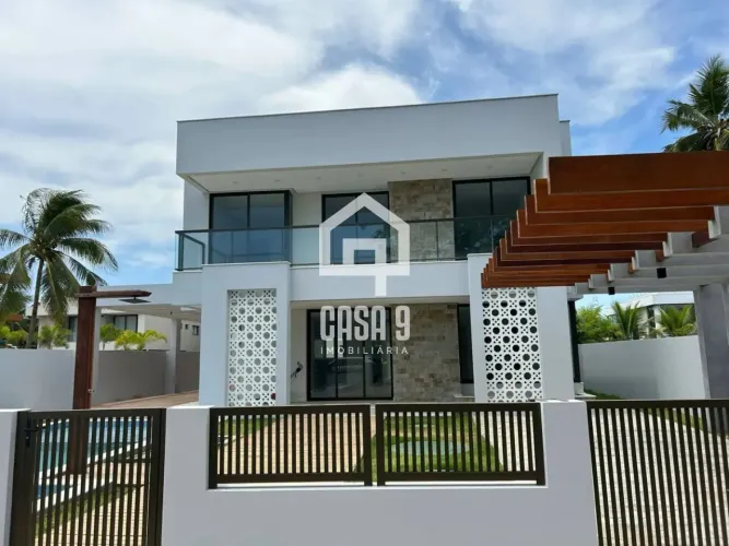 Casa com 6 suítes a venda nunca habitada 150 metros da praia no condomínio Paraiso em Guar