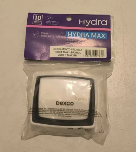 Acabamento Válvula Hydra Max Branco Original - Novo Lacrado