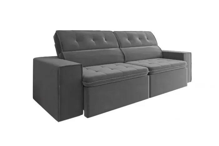 Sofá Retrátil Petropolis Cinza 2.30m