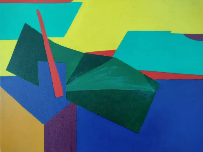 Acrílico sobre tela 30x40 cm abstrato 6