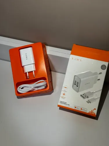 Carregador 2 em 1 iphone EZRA EZ-P07 - Novo e original!