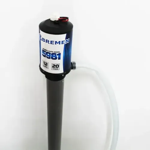 Bomba Para Transferência De Óleo Diesel, 12V, Para Tambor De 200 Litros, Vazão 20 L/Min BR
