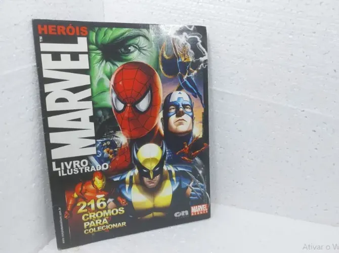 Album De Figurinhas Heróis Marvel (2008) Incompleto