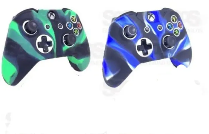 Capas de Silicone para Controle Xbox - Azul e Verde