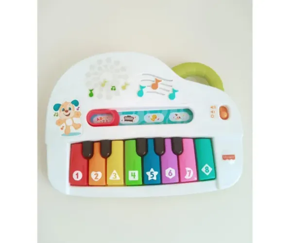 Piano infantil musical com luz fisher price