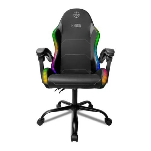 CADEIRA GAMER TGT HERON, RGB, ESPUMA MOLDADA, PRETO COM GARANTIA