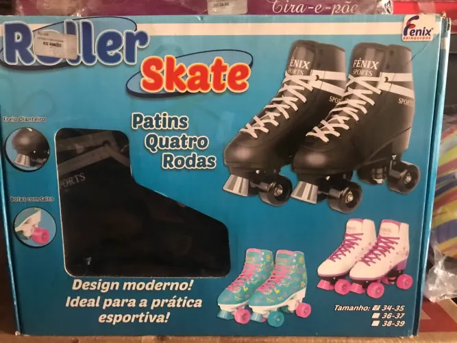 Patins Fênix Sports - Preto