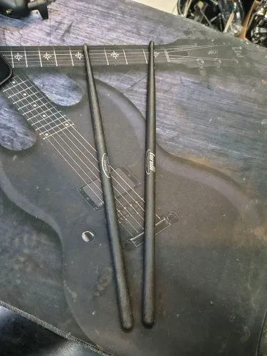 Par de baquetas extremamente duráveis em fibra para bateria acústica eletrônica torelli