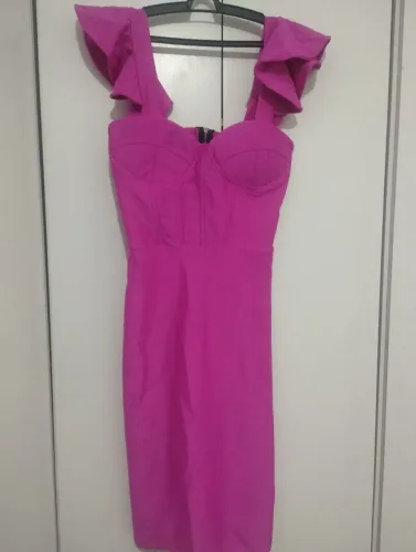 Vestido Rosa Pink Glamour - Tamanho Único