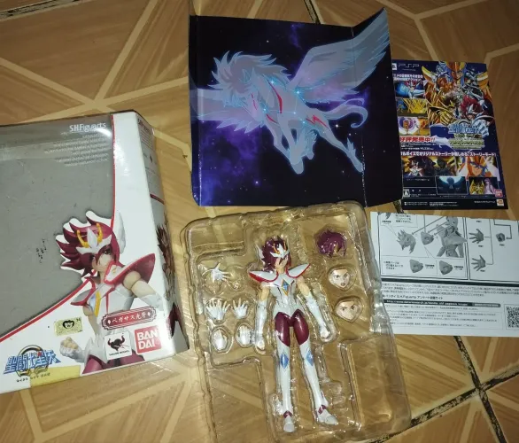 Action Figure Cavaleiros do Zodíaco Kouga de Pégaso Saint Seiya Ômega