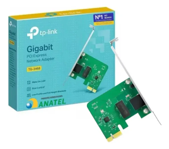 Placa Rede Tp-link Tg-3468 Pci Express Gigabit 