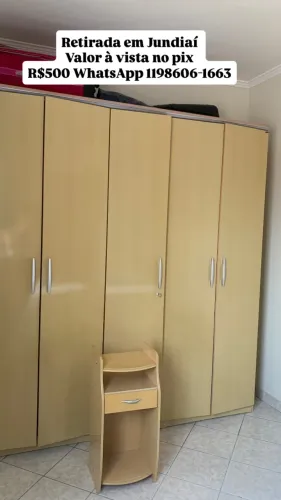 Guarda roupa de SOLTEIRO-Retirada Jundiaí 
