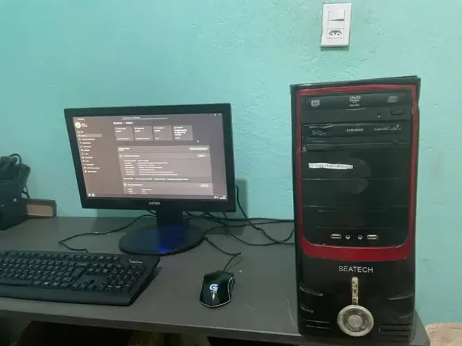 pc completo para estudos, trabalho ou jogos tela top 21p!!! DDR4 8GB