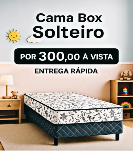 Cama solteiro D33 acoplada (nova lacrada direto de fábrica)