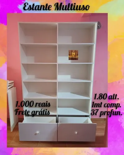 Estante Multiuso 1,80m - Frete Grátis