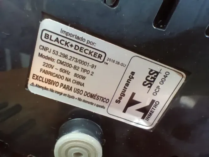 Cafeteira 24 xícaras Black Decker 220v
