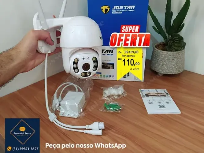 Câmera de Segurança Wifi IP a Prova Dagua Visão Noturna Câmera de Vigilança - NOVA!