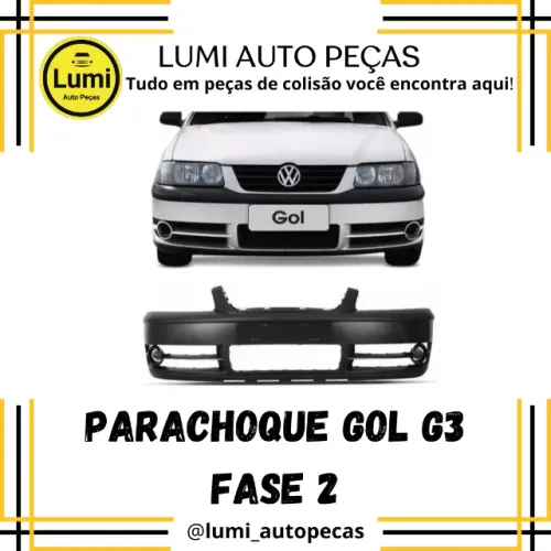 Parachoque Gol G3 Fase 2 - NOVO 