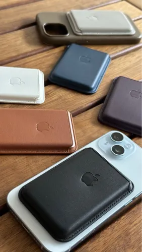 iPhone / carteira MagSafe couro