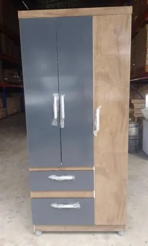 Guarda roupa solteiro Grafite - Montagem Gratis