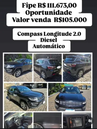 Compass Longitude 2020 automático a Diesel- oportunidade abaixo da FIPE