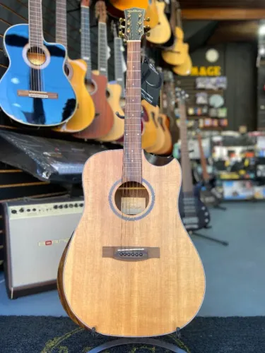 Violão RedBurn Sólido c/Fishman RBA10 Folk novo