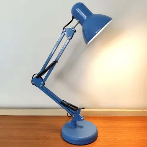 luminária de mesa articulada pixar azul gmh trade