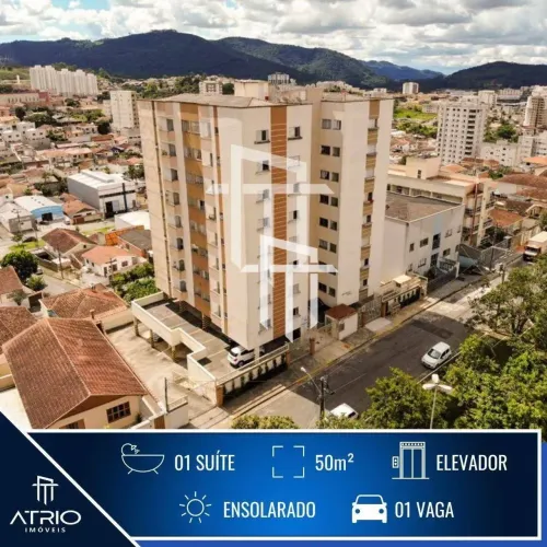 Apartamento com 1 dormitório para alugar, 50 m² por R$ 1.463,14/mês - Jardim Country Club 