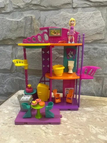 casa polly pocket cola e descola