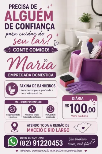 Faxina de banheiros