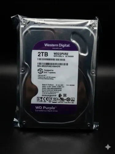 Hd 2 Tera Sata Para Cftv Purple Western Digital Intelbras